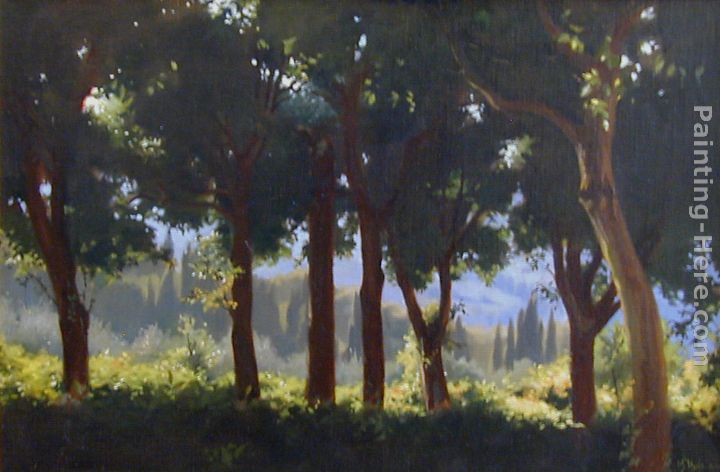Through the Trees painting - Maureen Hyde Through the Trees art painting